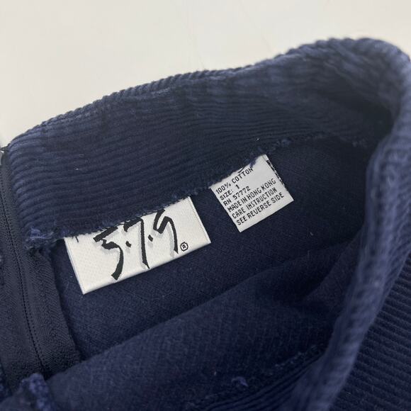 90s Y2k Vintage 5-7-9 Corduroy Mini Skirt Size 1 - Picture 4 of 6